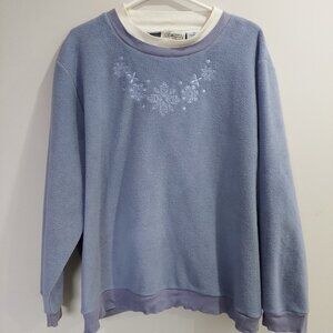 Tradition Country Collection Lavender Soft Fleece Sweatshirt Women's 3XL